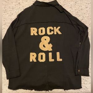 Black Rock & Roll Shacket